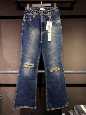 شلوار جین بوتکات زاپ‌دار کد 135