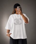 تیشرت شانل نگین دار کد 274