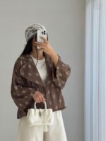 شومیز طرح دار  کد 297 - Image 2